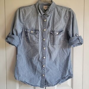 J.Crew Denim Button-Down Shirt